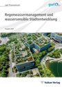 "Regenwassermanagement und wassersensible Stadtentwicklung. Ausgabe 2026." Luftaufnahme von begrünten Gebäudedächern.
