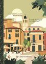 "Rezepte aus dem Bauch Italiens", Ursula Ferrigno. Illustration einer malerischen italienischen Stadt im warmen Sonnenlicht.