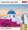 : Griechische Inseln Sehnsuchtskalender 2025 - Wochenkalender mit 53 Postkarten, KAL