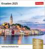 : Kroatien Sehnsuchtskalender 2025 - Wochenkalender mit 53 Postkarten, KAL