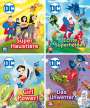 : Nelson Mini-Bücher: 4er DC Superhelden 1-4, Div.