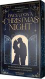 „ONCE UPON A CHRISTMAS NIGHT“, „Ein märchenhaft-romantischer Adventskalender in 24 Kapiteln“. Silhouette eines Paares.