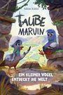 „Taube Marvin - Ein kleiner Vogel entdeckt die Welt.“ Zwei gezeichnete Tauben in einer natürlichen Umgebung.