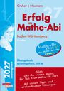 Buchtitel: "Erfolg im Mathe-Abi". Autoren: Gruber, Neumann. Baden-Württemberg. "2027 Leistungsfach". Blau-rot gestaltet.