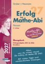"Erfolg im Mathe-Abi", Hessen, 21. Auflage. Übungsbuch, Aufgaben 2021-2026. Eine Frau zeigt Daumen hoch.