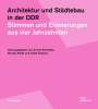 : Architektur und Städtebau in der DDR, Buch