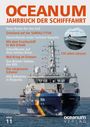 "OCEANUM Jahrbuch der Schifffahrt" mit Bild eines großen Schiffes in ruhigem Wasser, "RÜGEN" erkennbar.