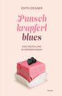 EDITH ZIEGNER, "Punschkrapferlblues – Eine Erzählung in Erinnerungen". Rosa Würfelkuchen mit schwarzen Herzen.