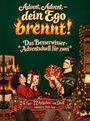 "Advent, Advent – dein Ego brennt! Das Besserwisser-Adventsduell für zwei. 24 Tage · 72 Aufgaben · ein Duell."

Illustration: Zwei Personen in weihnachtlichem Raum, tauschen Geschenke.
