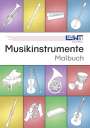 Martin Leuchtner: Musikinstrumente Malbuch, Buch