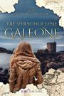 Text: "René Schurtenberger, Die Verschollene Galeone, Roman, SURE Publishing."  
Eine Person mit brauner Jacke vor Felsen und Turm.