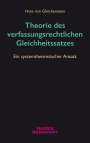 Hans von Gleichenstein: Theorie des verfassungsrechtlichen Gleichheitssatzes, Buch