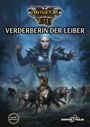 "Verderberin der Leiber" steht groß geschrieben. Eine Illustration zeigt eine starke Frau, umgeben von Rattenreitern.