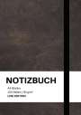 Notizbuch A4: Notizbuch A4 blanko - 100 Seiten 90g/m² - Soft Cover Schwarz - FSC Papier, Buch