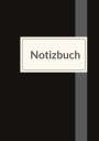Notizbuch A5: Notizbuch für die Arbeit - A5 liniert - 100 Seiten 90g/m² - Soft Cover schwarz schlicht - FSC Papier, Buch