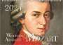 Peter Bach Jr.: Der Mozart-Kalender 2024, DIN A4 - ein Musik-Kalender, ein Komponisten-Kalender, KAL