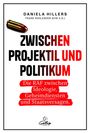 Buchtitel: "Zwischen Projektil und Politikum". Autoren: Daniela Hillers, Frank Rohlender. Logo unten, eine Kugel oben links.