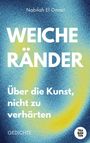 „WEICHE RÄNDER: Über die Kunst, nicht zu verhärten.“ Blauer und gelber Hintergrund, autorisiert von Nabilah El Omari.
