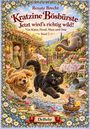 Text: „Renate Brecht. Kratzine Bössbürste: Jetzt wird’s richtig wild! Von Katze, Hund, Maus und Oma. Band 3. DeBehr“. Illustration mit Oma, Katze, Hund, Maus und Elefant in einem Garten voller Blumen.