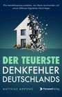 Der Text beschreibt, wie Immobilienpreise entstehen. Ein Haus explodiert von der rechten Seite.