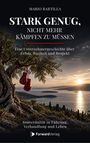 Ein Sonnenuntergang über einem Meer; Boxhandschuhe hängen an einem Olivenbaum.