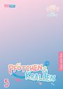 "Pfötchen & Krallen", Artwork von AKEO STUDIO, Autor: Marine Code. Pastellfarbener Hintergrund, verspieltes Design.