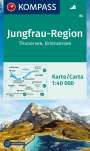 : KOMPASS Wanderkarte 84 Jungfrau-Region, Thunersee, Brienzersee 1:40.000, KRT