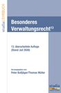 "Besonderes Verwaltungsrecht¹³", 13. Auflage, Juli 2026, hrsg. von Peter Bußjäger/Thomas Müller; studia Lehrbuch Cover in Blau.