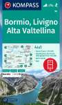 : KOMPASS Wanderkarte 96 Bormio, Livigno, Alta Valtellina 1:50000, Div.