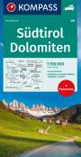 : KOMPASS Autokarte Südtirol, Dolomiten 1:150.000, KRT