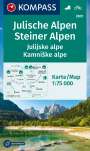 : KOMPASS Wanderkarte 2801 Julische Alpen/Julijske alpe, Steiner Alpen/Kamniske alpe 1:75.000, Div.