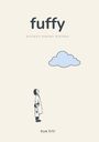 Text: "fuffy", "einfach stehen bleiben", "Sue Ertl". Illustration: Zwei Menschen schauen zu einer Wolke.