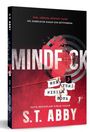 Text: "ONÜ, UĞRUNA DÜNYAYI YAKIP KÜL EDEBILECEK KADAR ÇOK SEVIYORDUM. MİNDF☰CK. HER YERİ KIZILA BOYA. S.T. ABBY." 

Beschreibung: Buchcover mit Zielscheibe und rotem Pinselstrich.