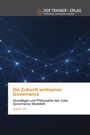 „Die Zukunft wirksamer Governance“ von Angelika Jobe. Blaues Netz vor dunklem Hintergrund und Logo oben.