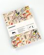 Text "KANDINSKY" oben. Kreatives Papierdesign in geometrischem Stil, lebendige Farben, künstlerische Illustration.