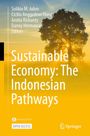 Titel: Sustainable Economy: The Indonesian Pathways. Hintergrund: Baum in Sonnenaufgang.