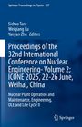 Buchcover mit blauem Hintergrund. Titel zu Nuklearkonferenz 2025 in Weihai, China. Herausgeber genannt. Springer-Logo unten.