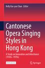 "Cantonese Opera Singing Styles in Hong Kong" steht groß geschrieben auf einem roten Hintergrund. Springer-Logo unten rechts.