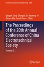 Text: "The Proceedings of the 20th Annual Conference of China Electrotechnical Society, Volume III." Unten rechts ist das Springer-Logo.