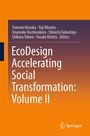 Der Titel lautet "EcoDesign Accelerating Social Transformation: Volume II". Oben sind sechs Herausgeber namen genannt. Unten ein Logo.