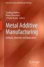 Titel: Metal Additive Manufacturing: Methods, Materials and Applications. Autoren: Sandeep Rathee, Manu Srivastava, J. Paulo Davim. Springer-Logo unten.