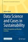 Oben: "Mathematics for Sustainable Developments". Titel: "Data Science and Cases in Sustainability". Springer-Logo.
