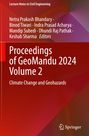 "Proceedings of GeoMandu 2024 Volume 2: Climate Change and Geohazards” in weißer Schrift auf rotem Hintergrund. Springer-Logo.