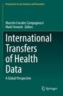 Cover eines Buches mit grünem Hintergrund. Titel: "International Transfers of Health Data". Herausgeber: Marcelo Corrales.