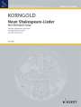 Erich Wolfgang Korngold: Neun Shakespeare-Lieder op. 29, Noten