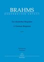 BRAHMS. BÄRENREITER URTEXT. Ein deutsches Requiem. A German Requiem. op. 45. Klavierauszug. Blaues Cover. Logo unten.