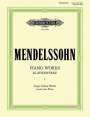 Felix Mendelssohn Bartholdy: Klavierwerke, Band 1: Lieder ohne Worte, Buch