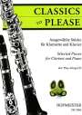 : Classics to Please, für Klarinette + Klavier, m. Audio-CD, Noten