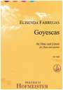 Elisenda Fábregas: Goyescas für Flöte und Gitarre, Noten