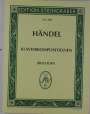 Georg Friedrich Händel: Ausgewählte Klavierkompositionen, Noten